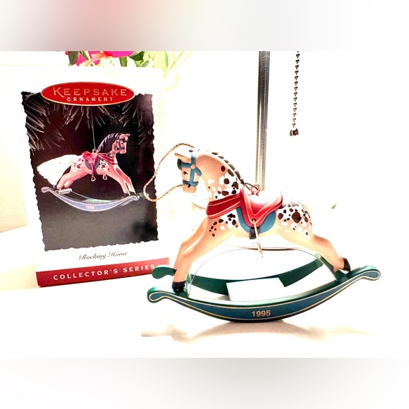 Hallmark Keepsake Ornament 1995 Rocking Horse Series #15 Spotted Horse with Box - Picture 1 of 8